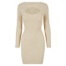 Women's dress Cut Out cream