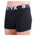 3PACK pánske boxerky Styx športová guma nadrozmer čierne (3R960)