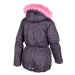 Lewro PAOLA Detská zimná bunda, tmavo sivá, veľkosť