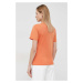 Bavlnené tričko Polo Ralph Lauren oranžová farba