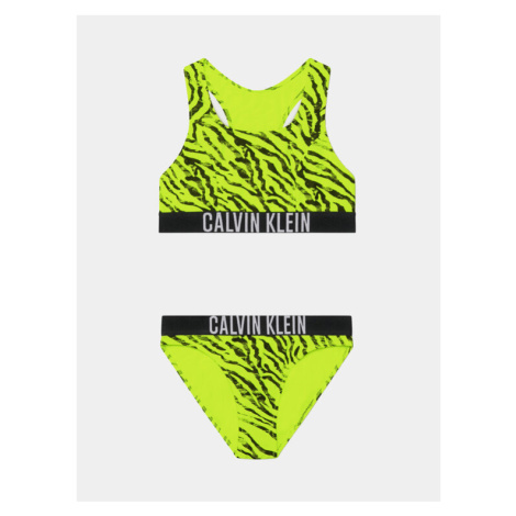 Calvin Klein Swimwear Bikiny KY0KY00056 Zelená