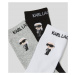 Ponožky 3-Pack Karl Lagerfeld K/Ikonik 2.0 Socks 3 Pack Rôznofarebná