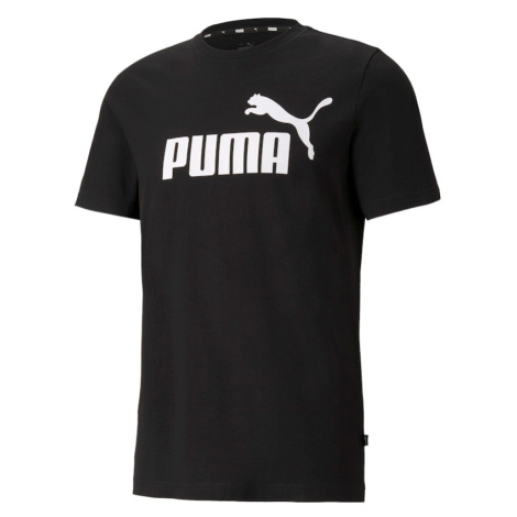 PUMA Tričko 'Essential'  čierna / biela