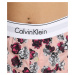 Dámske pyžamové kraťasy QS6080E 1F7 - marhuľová/kytičky - Calvin Klein meruňková
