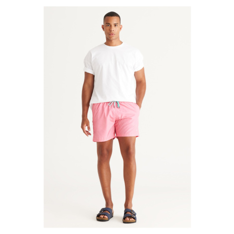 AC&Co / Altınyıldız Classics Men's Pink Regular Fit Regular Fit Quick Dry Side Pockets Patterned
