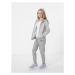 Dievčenské tepláky 4F JUNIOR GIRLS TROUSERS JSPDD001-25M-GREY MELANGE