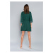 Samaria bathrobe with 3/4 sleeves - green