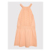 United Colors Of Benetton Letné šaty 3LHACV003 Oranžová Regular Fit