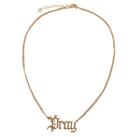 Pray necklace - gold colors mister tee