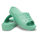 Crocs CLASSIC PLATFORM SLIDE Dámska nazúvacia obuv, svetlo zelená, veľkosť 38/39