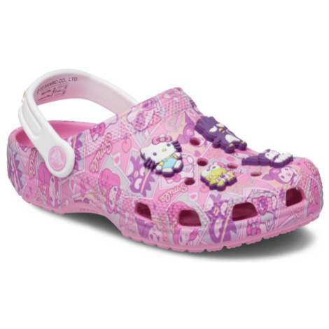 Detské kroksy (rekreačná obuv) CROCS Classic Hello Kitty Clog pink