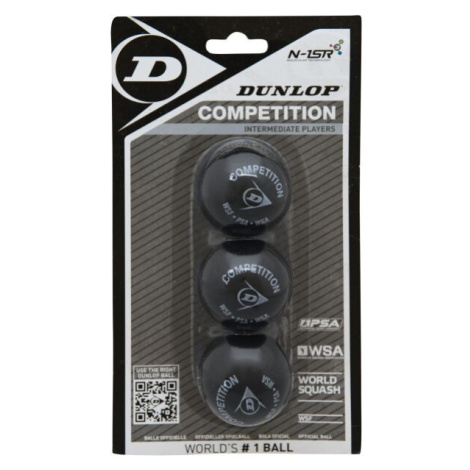 Dunlop COMP 3BBL Loptička na squash, čierna, veľkosť