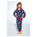 Dievčenské pyžamo GIRL DR 032/168 MEADOW granát