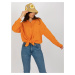 Oranžová dámska oversize košeľa TW-KS-BI-26698.50-orange