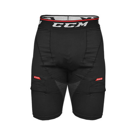 Kraťasy se suspenzorem CCM Compression Shorts Jock JR 2022, Junior, XL, černá