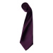 Premier Workwear Pánska saténová kravata PR750 Aubergine -ca. Pantone 5115