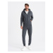 Ombre BASIC men's cotton tracksuit set unbuttoned sweatshirt + joggers