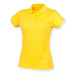 Henbury Dámske funkčné polo tričko H476 Yellow