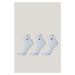 PONOŽKY GANT SHIELD SOCKS 3-PACK WHITE