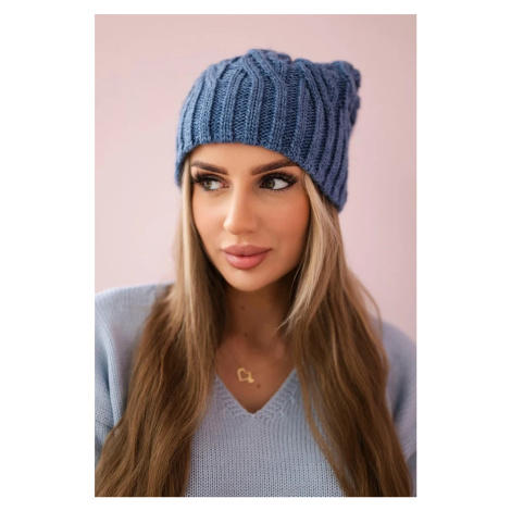 Kesi Čapica s fleece Paulina K227 tmavé džínsy