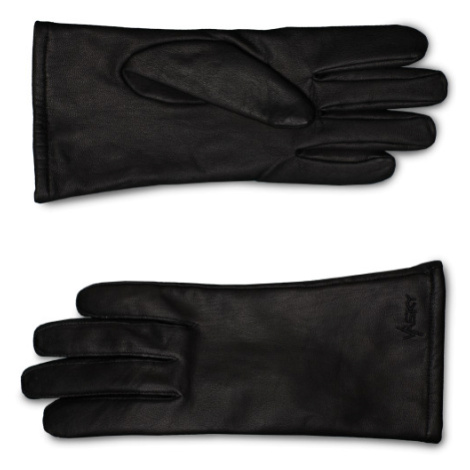Pánske kožené rukavice Vasky Black - Pánske čierne kožené rukavice
