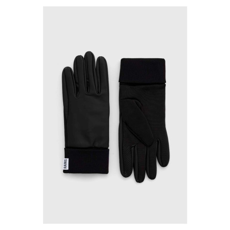 Rukavice Rains 16720 Gloves čierna farba