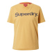 Superdry Tričko  tmavomodrá / zlatá žltá