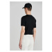 TRIČKO GANT SLIM MERCERIZED SS T-SHIRT BLACK