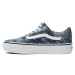 Dámska rekreačná obuv VANS WM Ward Platform (Denim Dots) moonlight blue white