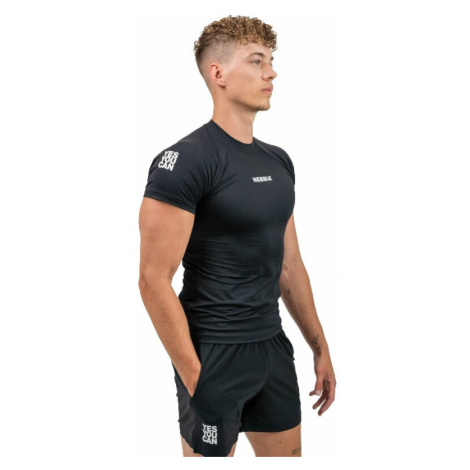 Nebbia Workout Compression Performance Black Fitness tričko