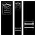 Gumový koberec JACK DANIELS s logom JD 290x60cm, čierny, s povrchom zo systetického vlákna