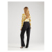 Versace Jeans Couture Plisované nohavice  zlatá / čierna
