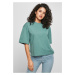 Women's Organic Oversized T-Shirt with White Leaf
