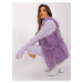 Light purple fur vest with pockets