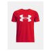 Červené chlapčenské športové tričko Under Armour Tech Big Logo