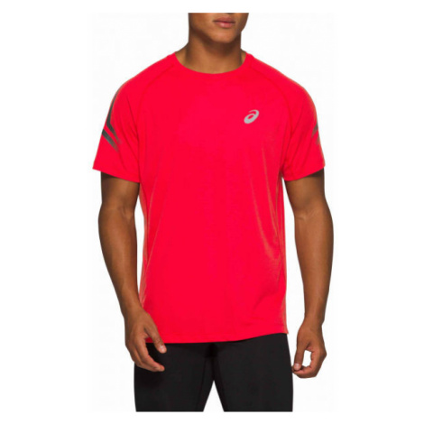 Asics SILVER ICON TOP Pánske bežecké tričko, červená,biela, veľkosť