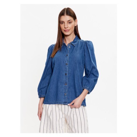 Culture džínsová košeľa Paola 50109305 Modrá Relaxed Fit
