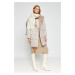 Koton Long Puffer Jacket with Plush Collar Detail and Hooded