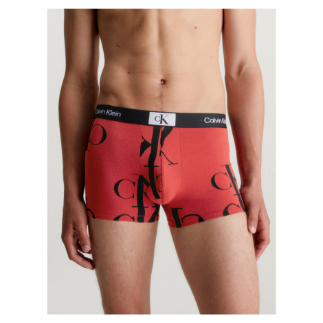 Pánske boxerky 000NB3403A GNP červené s potlačou - Calvin Klein