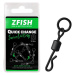 Zfish obratlík s krúžkom quick change swivel with ring black matt vel 8