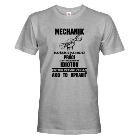 Pánske tričko pre mechanikov - ideálny darček nielen k narodeninám