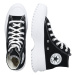 CONVERSE Členkové tenisky 'Chuck Taylor All Star Lugged 2.0'  čierna / biela