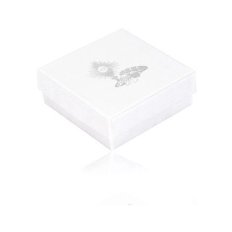 Perleťovobiela krabička na šperk - motív 1. svätého prijímania striebornej farby