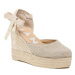 Manebi Espadrilky Wedge Espadrilles O 7.1 WV Béžová