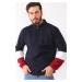 1041 DEWBERRY MEN'S SWEATSHIRT-NAVY BLUE