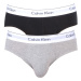 Súprava dvoch slipov v čiernej a sivej farbe Calvin Klein Underwear