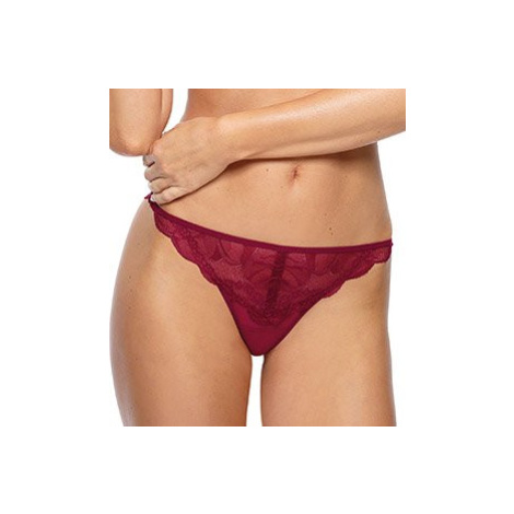 Women's lace sensual thongs Charlize - burgundy Gorteks