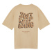 Trendyol Camel Oversize/Wide Cut More Sustainable Printed 100% Organic Cotton T-shirt