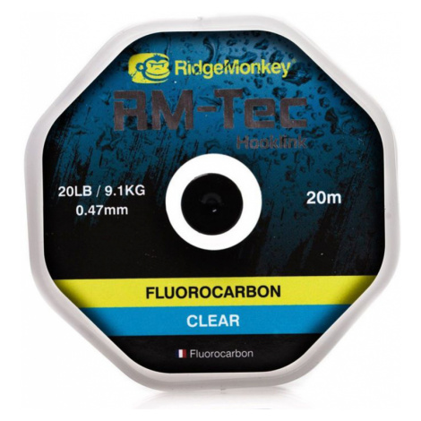 Ridgemonkey tec fluorocarbon-nosnosť 15 lb / návin 20 m / farba číra
