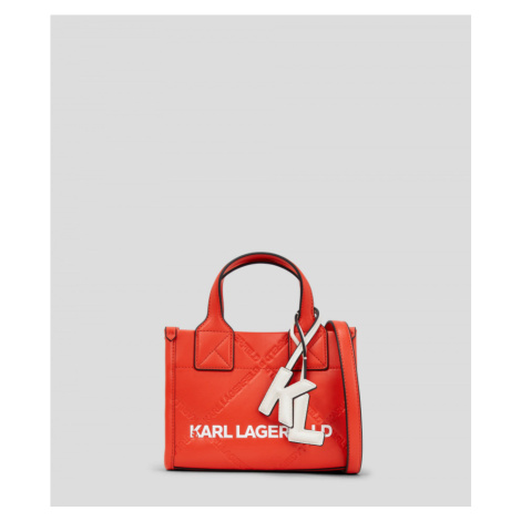 Kabelka Karl Lagerfeld K/Skuare Embossed Sm Tote Červená